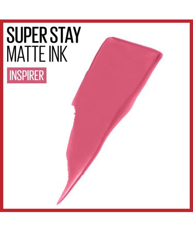 Maybelline Super Stay Matte Ink Liquid Lipstick - Inspirer Light Mauve Pink | Long-Lasting Formula Up to 16H Wear | High Impact Color - 0.17 Fl Oz - Buy Online on GoSupps.com