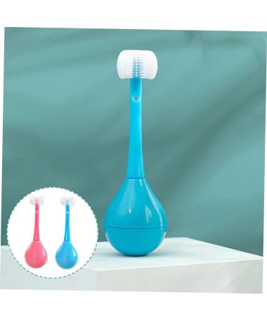 Healvian 2-St Tumbler Toothbrush for Kids | Soft Three-Sided Oral Care Brush for Small Children - Gentle Teeth Cleaning Solution - Buy Online on GoSupps.com