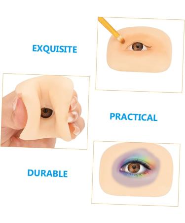 NOLITOY 1 Set Makeup Practice Skin Eyeshadow Eye Makeup Board Makeup Silicone Skin Training Board Thicken 6.90X5.20X1.40CM Assorted Color - Buy Online on GoSupps.com