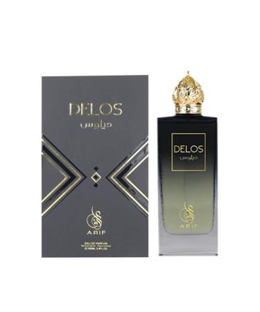 Delos Perfumes Premium Woody Oriental Eau de Parfum for Men & Women Cognac Oak Tonka Bean Vanilla Praline Sandalwood Long-Lasting Unisex Fragrance 3.4 oz