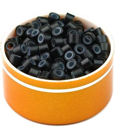 Kullke 1000 Pcs 4.5mm Silicon Lined Micro Rings for I Tip Hair Extensions - Jet Black Nano Beads for 0.5g/0.7g Hair - Aluminum Micro Rings 4.5mm 1000pcs - Buy Online on GoSupps.com
