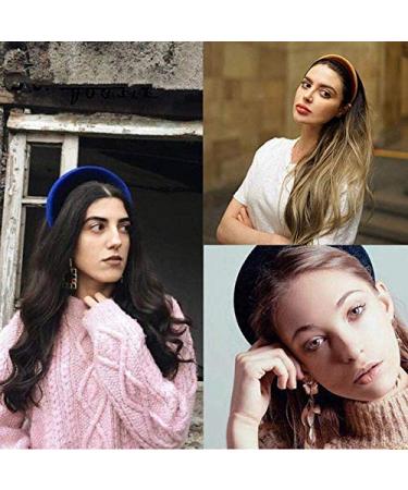 Women's Velvet Padded Headbands - 6 Pc Fashion Hair Accessories for Girls | Cute Vintage Thick Hair Bands - Buy Online on GoSupps.com