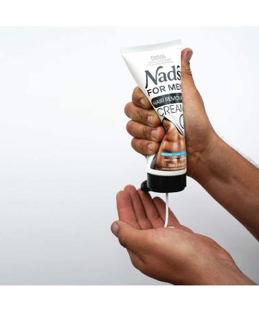 Nad's for Men Hair Removal Cream 6.8 Oz - Painless Depilatory Solution for Coarse Male Body Hair - Buy Online on GoSupps.com