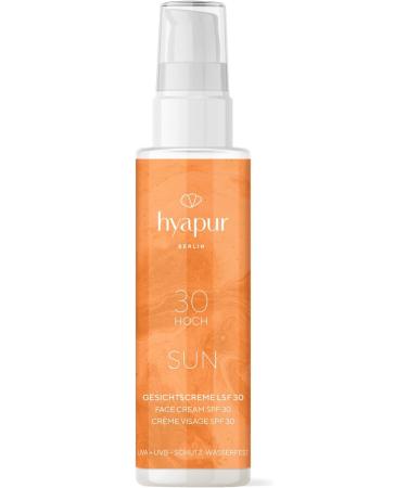 Hyapur Deutschland hyapur Sun Face Cream SPF 30 50 ml sunscreen helps prevent sunburn and photoaging waterproof - Buy Online on GoSupps.com