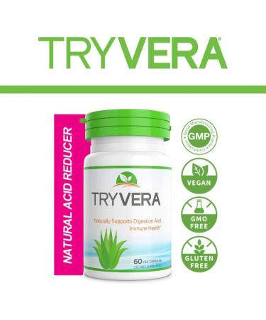TRYVERA Natural Relief for Indigestion, Acid Reflux, Heartburn, Gas, Bloating & Constipation - Promotes Regularity and Digestive Health - Buy Online on GoSupps.com