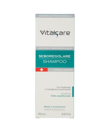 DIAMOND INTERNATIONAL Vitalcare | Swiss Sebum-regulating purifying and sebum-normalizing shampoo with sebum-balancing activity with panthenol and amino acid complex 250 ml