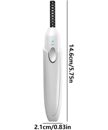kivrimlarv Electric Eyelash Curler - USB Rechargeable Warmer | USB Wand Curler with Ergonomic Design Quick Warm-Up Three- Temperature Contro - Buy Online on GoSupps.com