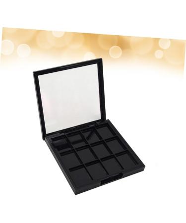 WOONEKY 4 Pcs 12 Empty Eyeshadow Dish Makeup Pallets for Women Travel Eyeshadow Highlight Empty Makeup Black - Buy Online on GoSupps.com