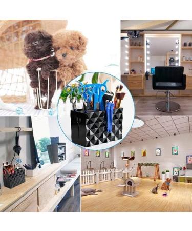 Professional Stylist Scissors Rack Holder Case - Hairdressing Combs Clips Storage Box (Black) - Buy Online on GoSupps.com