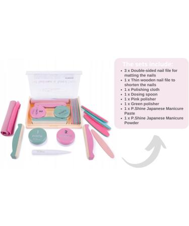 INLAQ P-SHINE Japanese Manicure Set: Traditional Art for High Gloss Finish and Healthy Nails with Premium Nail Care and Natural Materials | Complete Set Full - Set - Buy Online on GoSupps.com