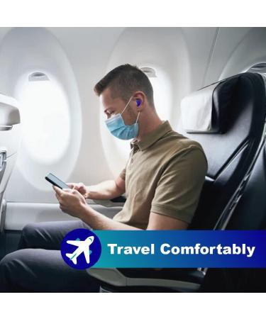 NECTUR 7 Pair Reusable Silicone Ear Plugs for Sleeping and Noise Cancelling - 22 DB NRR, Waterproof & Moldable - Ideal for Work, Concerts, Swimming, Mowing - Blue (0.6) - Buy Online on GoSupps.com
