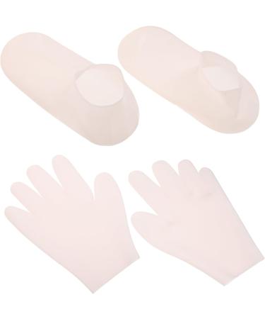Baluue 1 Set Moisturizing Glove Socks Set Gel Spa Moisturizing Sock Silicone Gel Heel Socks for Dry Cracked Skin - Buy Online on GoSupps.com