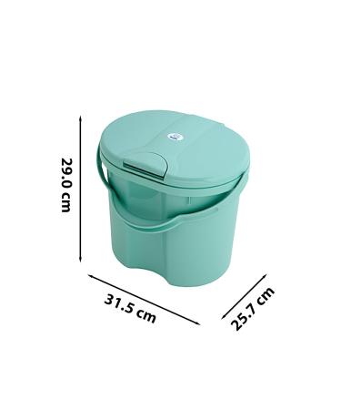 Rotho Babydesign TOP Diaper Pail - Eco-Friendly Odor-Proof & Recycled - No Refill Cassettes - Perfect for Baby Care - Buy Online on GoSupps.com