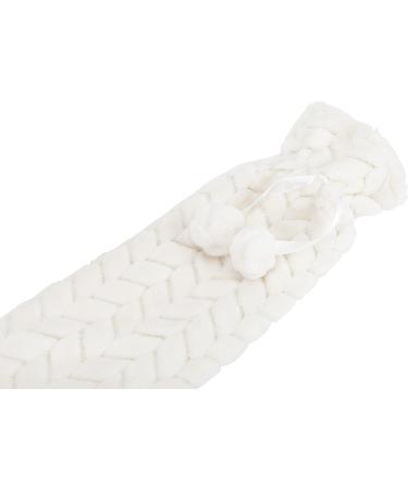 Glengor Luxury Extra Long Hot Water Bottle 75cm - 2L Natural Rubber with Ultra-Soft Cover in Cream - Buy Online on GoSupps.com