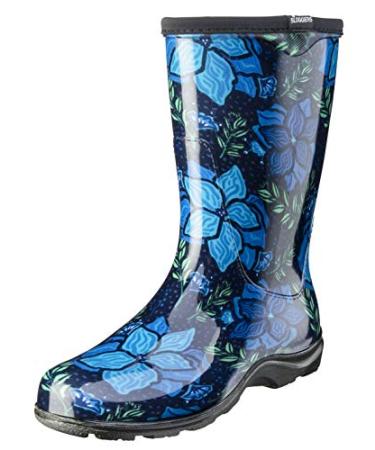 Sloggers Waterproof Garden Rain Boots for Women - Cute Mid-Calf Mud & Muck Boots with Premium Comfort Support Insole Spring Surprise 8