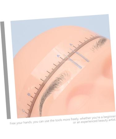 Hemoton 10pcs Tools Eyebrow Ruler Eyebrow Shaping Stencil Transparent Ruler Shape Mold Make up Guide Ruler - Buy Online on GoSupps.com