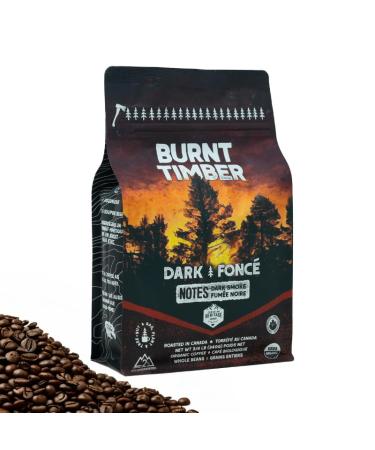 Canadian Heritage Roasting Company Coffee - Burnt Timber - Dark Roast Whole Bean Coffee - A Cheeky Mixture Of Central American And Indonesian Beans Combine To Create This Smokey Roast - Perfect For French Press Drip Espresso Mocha Pot - 340g Burnt Timber 