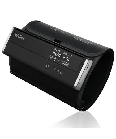 Wellue Connect Accurate Blood Pressure Monitor for Home Use - Bluetooth & WiFi Sync Data | Automatical Upper Arm Cuff BP Device | Average Blood Pressure Value of 3 Measurements Once