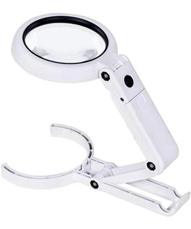 Portable Magnifiers Magnifiers Desktop Foldable with LED Light Dimmable 5X 11x Hd Engraving Compatible with Old Man Reading Circuit Board Repair Clock Mobile Repair Mirro Full of Stars