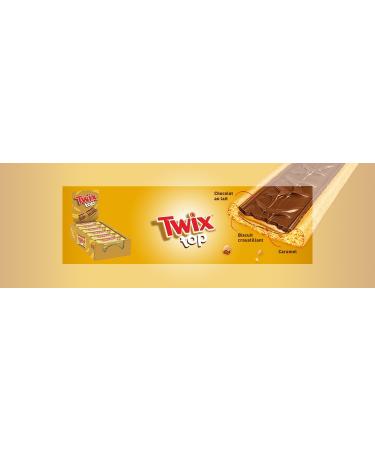 TWIX TOP - Milk Chocolate & Caramel Biscuit - 10 individual biscuits - 210g - Buy Online on GoSupps.com