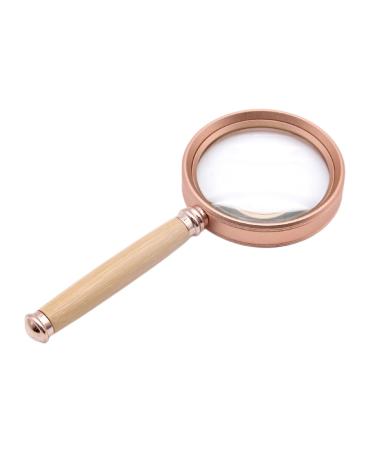 Vintage Reading MagnifierHandheld Magnifiers Aluminum Alloy Frame 20X/15X/10X Jewelry Magnifier for Precision Instrument Repair (15x)