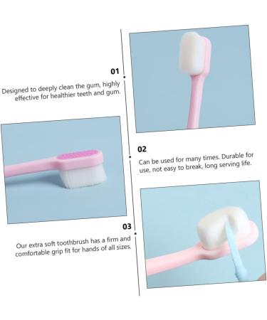 Minkissy 6 pcs Soft Toothbrush Set for Adults | Micro Hand Toothbrushes | Ultimate Oral Hygiene & Gum Care | Family Package - Buy Online on GoSupps.com