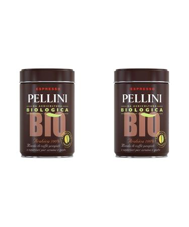 Pellini Caf Moulu Biologica 100% Arabica 100% Arabica 250 g (Lot de 2)