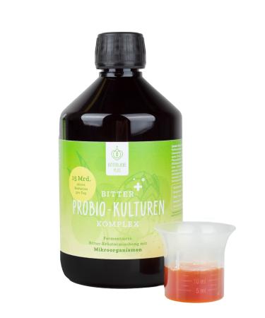 Bitterliebe Bitter probio cultures complex - liquid intestinal bacteria - gastrointestinal -resistant probiotics with 20 bacterial strains -15 billion bacteria - Buy Online on GoSupps.com