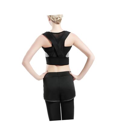 FRCOLOR Humpback Correction Belt Posture Corrector Brace Belt Corrector Posture Shoulder Support Set The Shoulder S Black