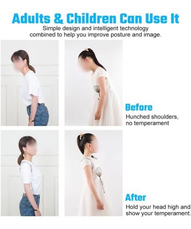 DFHBFG Intelligent Posture Corrector | Smart Adjustable Back Support & Shoulder Trainer - Gray - Buy Online on GoSupps.com