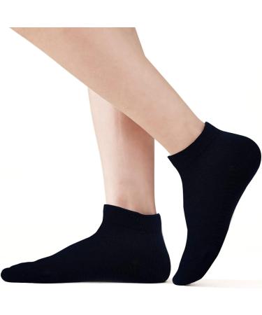 EPEIUS Kids Low Cut Socks 6 Pack - Seamless No Show Socks for Girls/Boys in Small Black/White/Grey - Buy Online on GoSupps.com