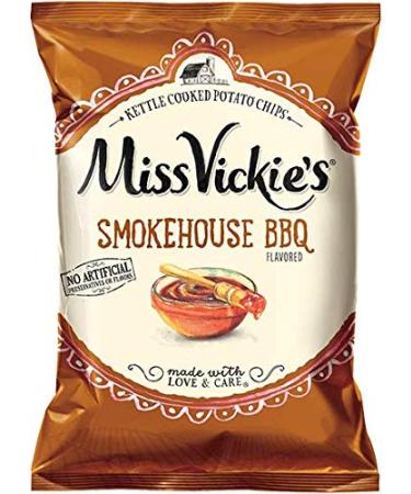 Miss Vickie's Smokehouse BBQ Flavored Kettle Cooked Potato Chips 1.375 oz Bags - Pack of 16