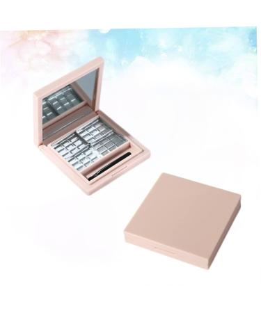 Shop 2pcs Empty Eyeshadow Dish & Cosmetic Case | Pink Square Palette for Cosmetics - International Shipping Available - Buy Online on GoSupps.com
