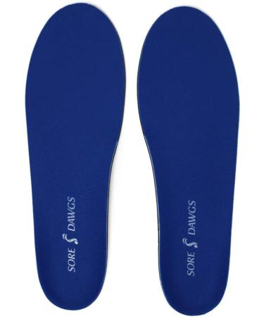 Sore Dawg Expedition Support Insoles - Blue, Medium Size for All-Around Footwear | Men's 7.5-9, Women's 8-10.5 - Buy Online on GoSupps.com