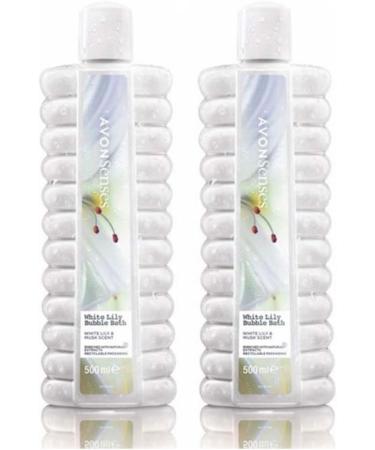 Avon White Lily Bubble Bath 500ml - Set of 2 | Luxurious Bath Time Experience - Buy Online on GoSupps.com