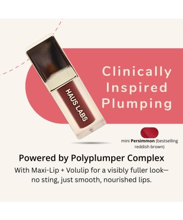 Haus Labs PHD Hybrid Innovation Plumping Lip Glaze Duo - Honey Shimmer Full Size & Persimmon Mini - Buy Online on GoSupps.com