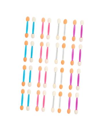Ipetboom Eyeshadow Applicator Brush 120pcs Double Ended Eye Shadow Stick Smudge Brush Woman Emulsion Silicone Makeup Brush
