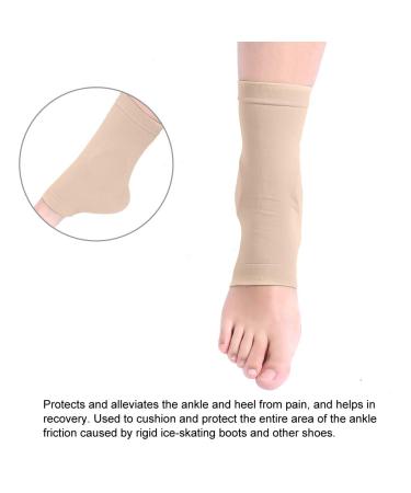 Padded Heel Socks - Silicone Ankle Protector Soft Elastic Heel Cushion Breathable Foot Sleeve for Cracked Heels | Shop Internationally - Buy Online on GoSupps.com