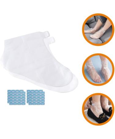 Healvian 1 Set of Clear Foot Covers Foot Paraffin Bath Liners Foot Moisturizer Socks Lotion Absorbing Socks Foot Care Supplies for Women Men - Buy Online on GoSupps.com