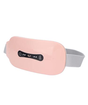 Menstruation heating pillows relief of pain in the lower back USB heating belts with 3 heat levels and 3 massage modes relief from back or abdominal pain for women and girls (pink)