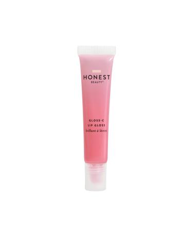 Honest Beauty Gloss-C Lip Gloss  Pink Agate  Vegan  Sheer + Buildable with Coconut Oil & Hyaluronic Acid  0.33 Fl Oz