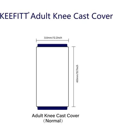 Waterproof Knee Cast Cover - Shower Bandage Protector for Knee Surgery, Wound & Burns - Reusable TPU Material for Watertight Protection - Buy Online on GoSupps.com