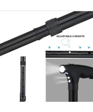 Adjustable Foldable Walking Stick Crutch Medical Senior Dog Crutches Lightweight Multifunctional Adjustable Aluminum Alloy Walker with led Light Parent's Gift Made in China Smooth Sailing - Buy Online on GoSupps.com