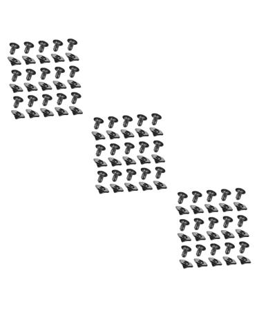NUOBESTY 90 Pcs Rivet Decor Silver Wallets for Women Bag Stud Buttons Bag Accessories Cross Flower Fastener