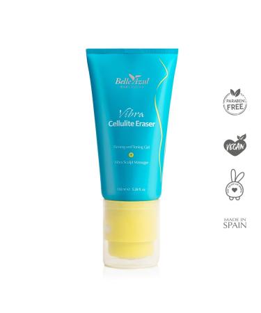 Belle Azul Vibra Cellulite Eraser - Natural Caffeine Cacao & Seaweed - Firming Anti-Cellulite Cream 150ml - Buy Online on GoSupps.com