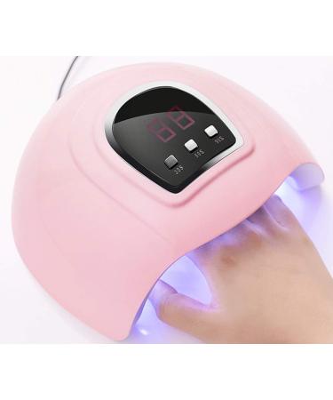 SoulQool UV LED Nail Lamp 54W Nail Dryer Automatic Sensor UV 18 LED Light Nail Dryer Nail Lamp for Gel Polishing with 3 Timer Setting-USB Port