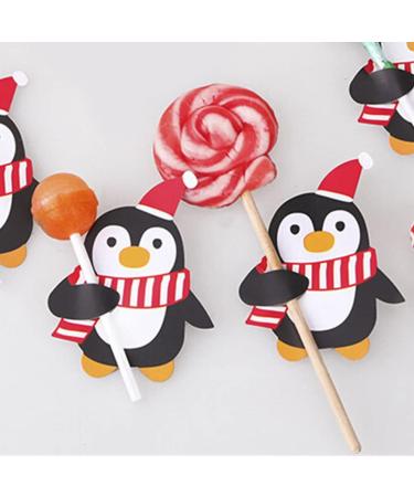  Cymwer Cymwer 50 Pcs Cartoon Christmas Lollipop Cards - Safe and Durable Decoration Recyclable for Christmas Party - Buy Online on GoSupps.com