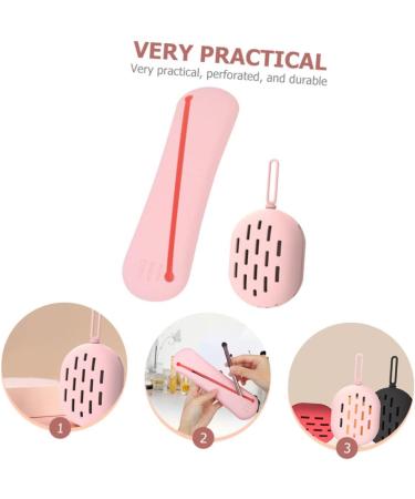 Beaupretty 3 Sets Beauty Egg Cosmetic Bag makeup brush cleaner beauty sponge silicone makeup brush organizer silicone toiletry bag makeup tool organizer travel bottle make up Silica gel - Buy Online on GoSupps.com