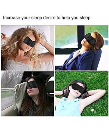 3 Pack Sleep Mask Set for Men and Women | Silk Cover | Blackout Eye Masks | Contoured for Side Sleepers | Cooling 3D Design | His and Hers Cotton Shades | Night Time Blindfolds - Buy Online on GoSupps.com