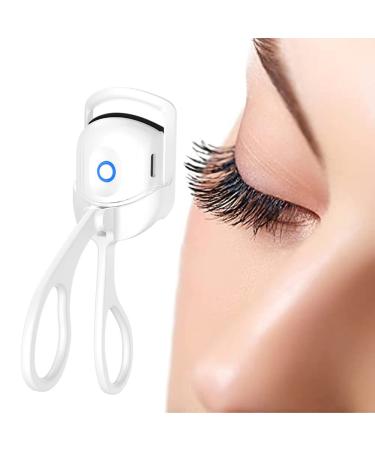 Heated Eyelash Curler Rechargeable Electric Eyelash Curler Quick Pre Heat Quick Natural Curling Eye Lashes for Women Makeup Accessories